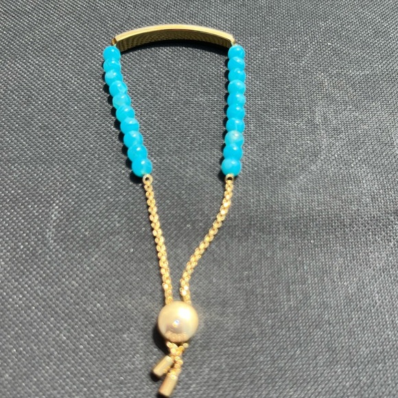 MICHAEL Michael Kors Jewelry - Michael Kors Haute Hardware Gold-tone bracelet with blue